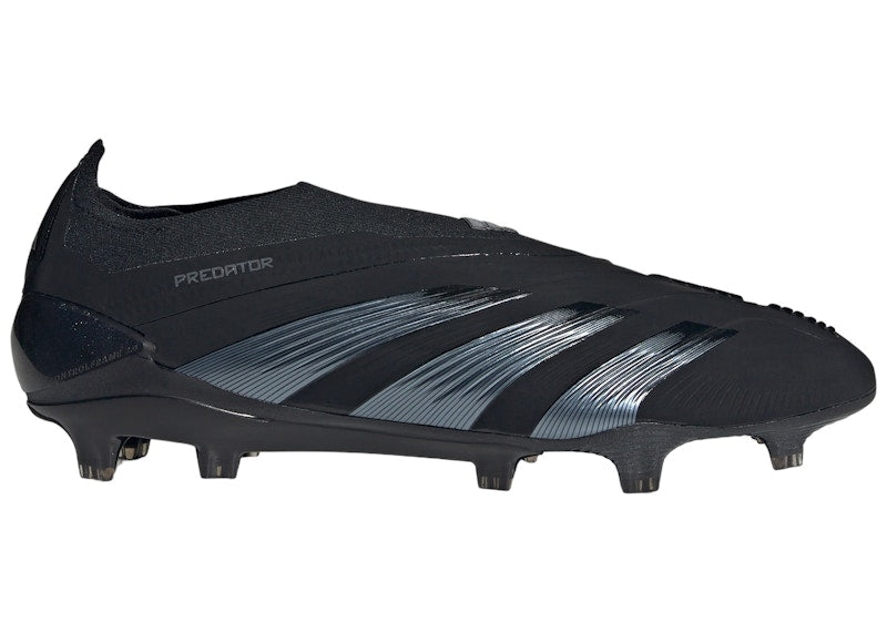 adidas Predator 24 Elite Laceless FG Core Black Carbon