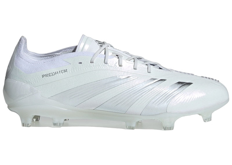 adidas Predator 24 Elite Low FG Cloud White Silver Metallic
