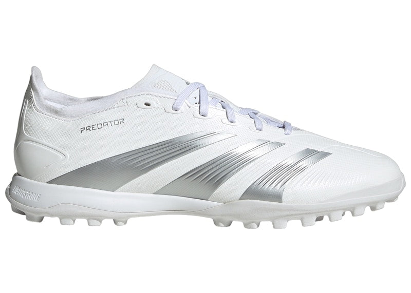 adidas Predator 24 League Low Turf Cloud White Silver Metallic Grey
