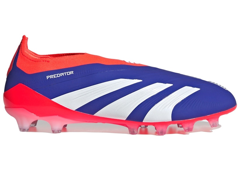 adidas Predator Elite Laceless Artificial Ground Lucid Blue Cloud White Solar Red