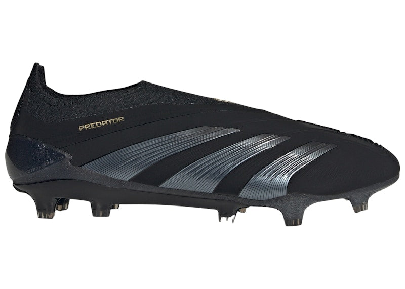 adidas Predator Elite Laceless FG Core Black Carbon Gold Metallic