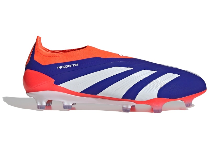 adidas Predator Elite Laceless FG Lucid Blue Cloud White Solar Red