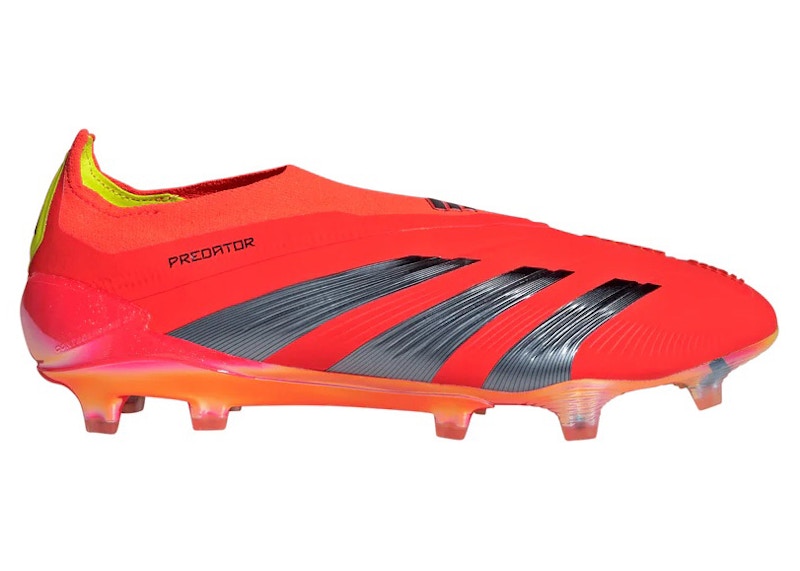 adidas Predator Elite Laceless FG Solar Red Core Black Team Solar Yellow