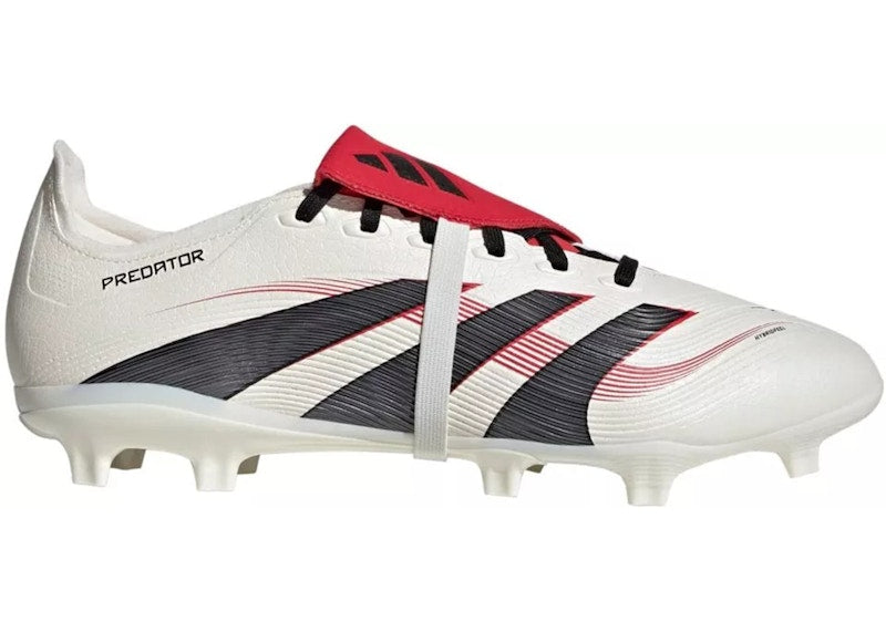 adidas Predator League Fold-Over Tongue FG/MG Off White Core Black Pure Ruby