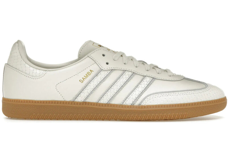 adidas Samba Core White Snakeskin Men's - IF1985 - US - Image 2