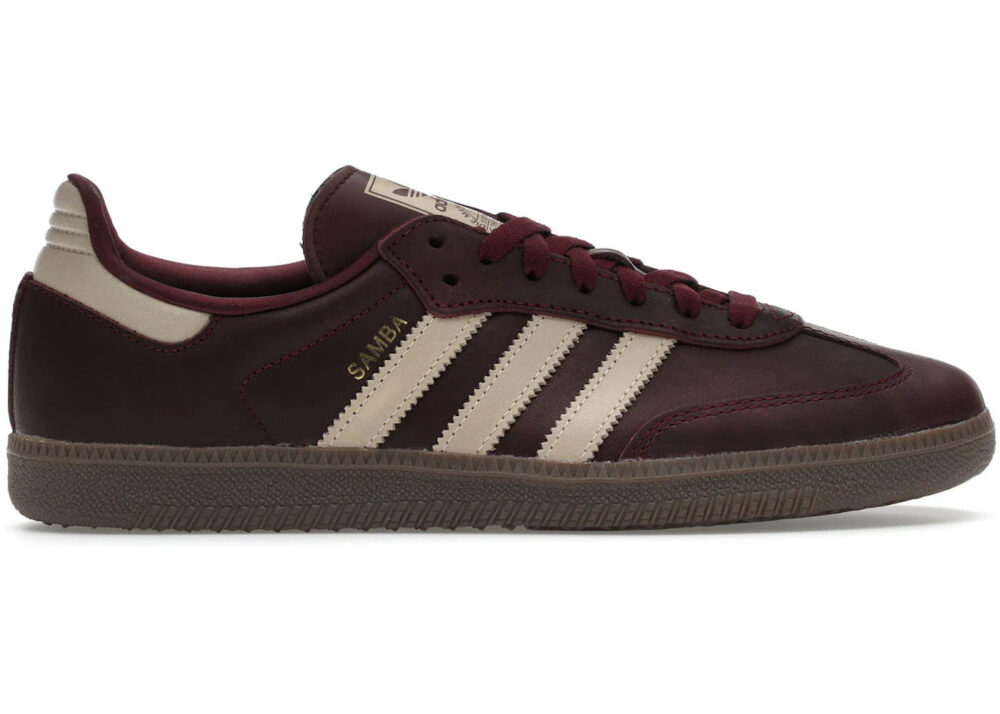adidas Samba OG Maroon Crystal Sand (Women's) - IF7004 - Image 2
