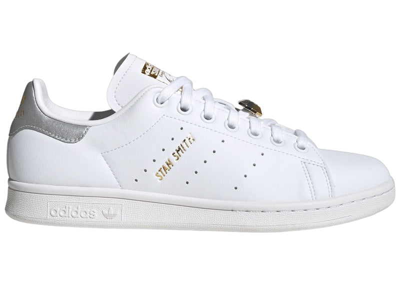 adidas Stan Smith Cloud White Silver Metallic Gold Metallic (Women's)