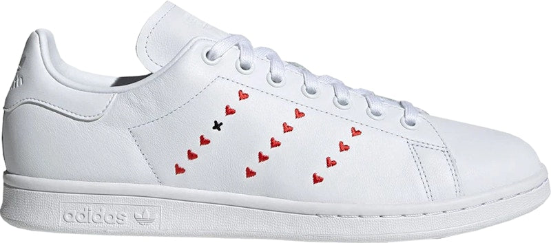 adidas Stan Smith Heart Stripe Red