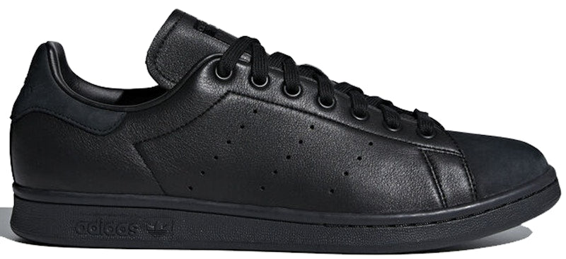 adidas Stan Smith Triple Core Black (Suede Toe)