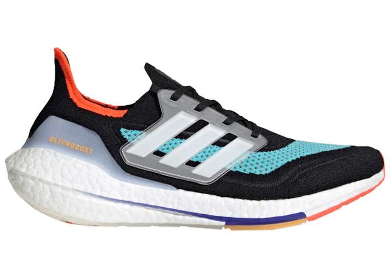 adidas Ultra Boost 21 Black Pulse Aqua
