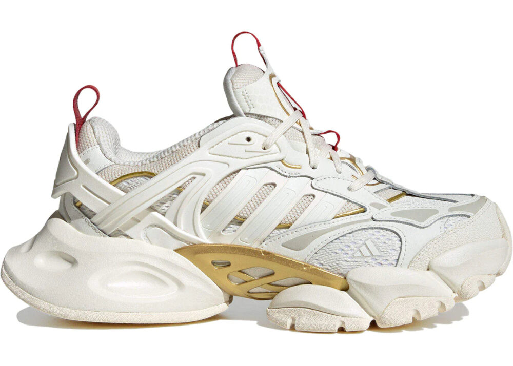 adidas XLG Runner Deluxe Off White Gold Metallic Red