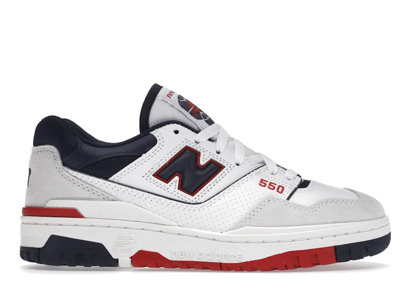New Balance 550 Premium White Navy Red