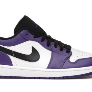 Jordan 1 Low Court Purple White Men's - 553558-500 - US