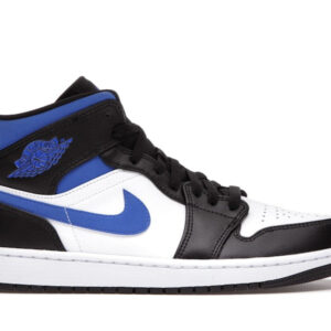 Jordan 1 Mid White Black Racer Blue Men's - 554724-140
