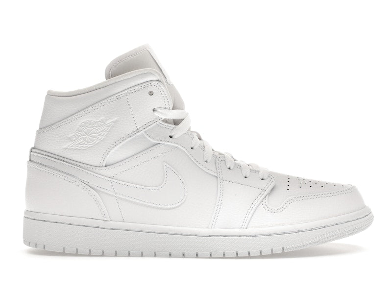 Jordan 1 Mid Triple White (2019) Men's - 554724-129 - US