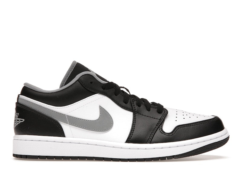 Jordan 1 Low Black White Grey Men's - 553558-040 - US