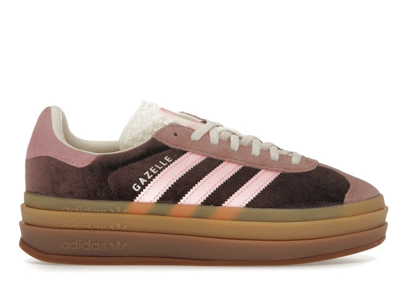 adidas Gazelle Bold Shadow Brown Warm Clay Glow Pink (Women's)