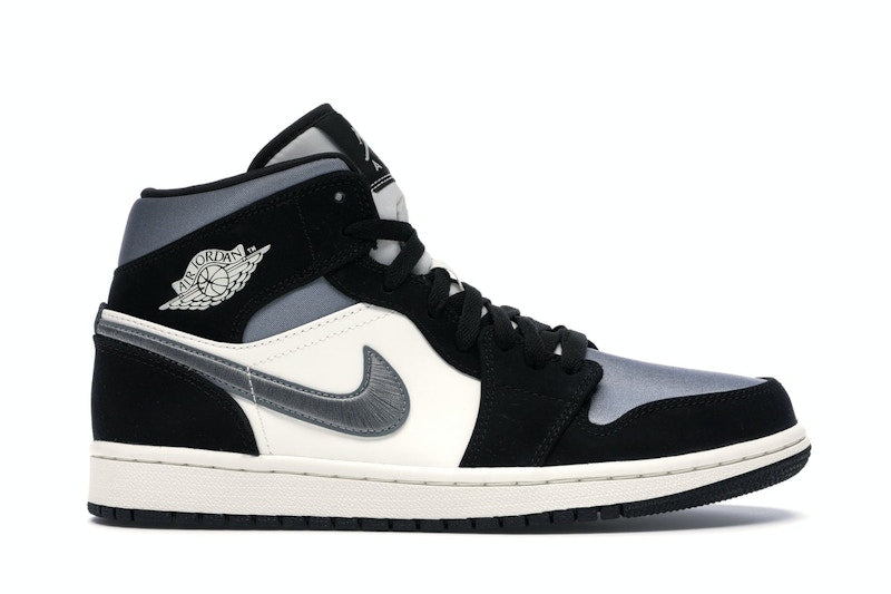 Jordan 1 Mid Satin Grey Toe Men's - 852542-011 - US