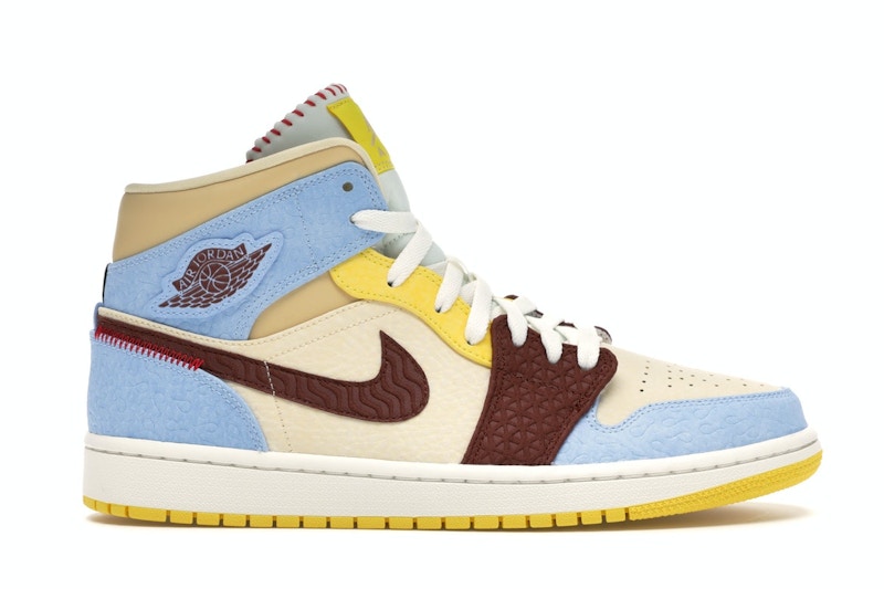 Jordan 1 Mid SE Fearless Maison Chateau Rouge Men's - CU2803-200 - US