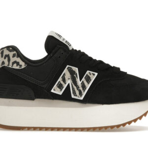New Balance 574 Plus Black Animal Print (Women's)