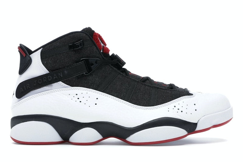 Jordan 6 Rings Black White Gym Red