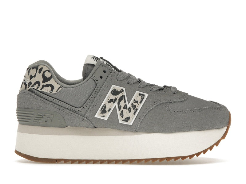 New Balance 574 Plus Shadow Grey Leopard Print (Women's)