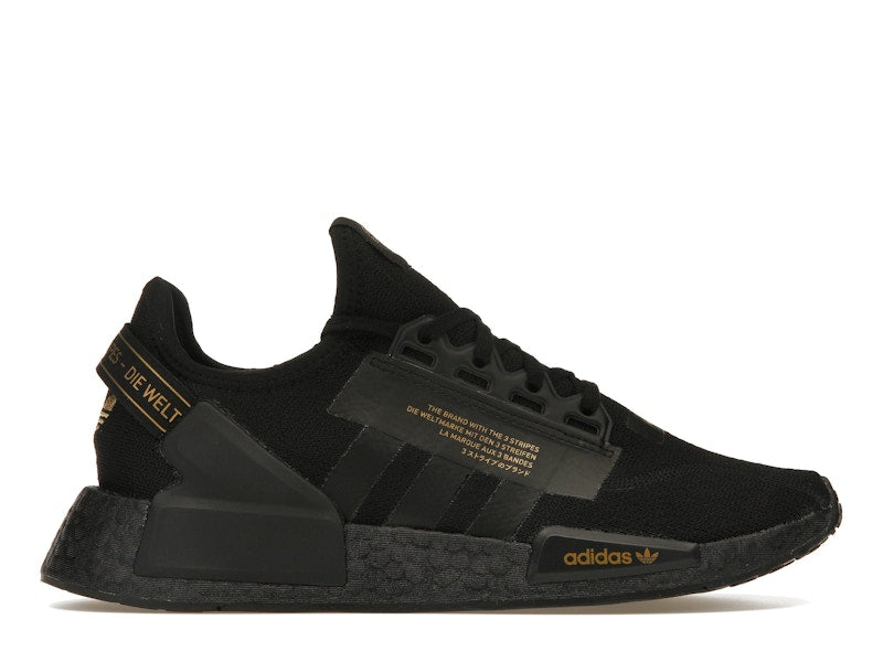 adidas NMD R1 V2 Black Gold Metallic