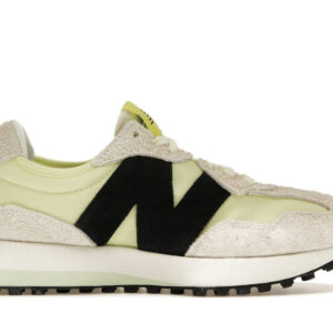 New Balance 327 White Black Grey Yellow (Women's)