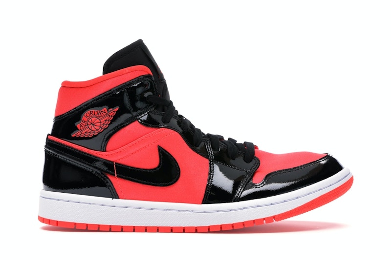 Jordan 1 Mid Hot Punch Black (Women's)