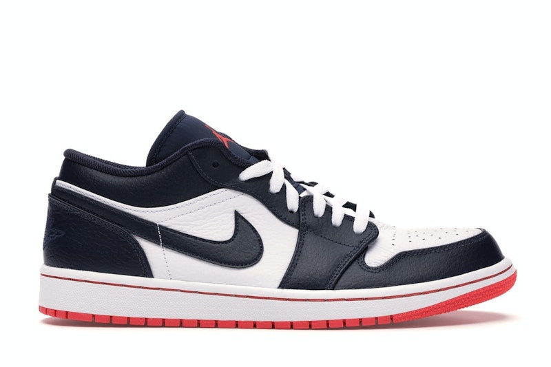 Jordan 1 Low Obsidian Ember Glow Men's - 553558-481
