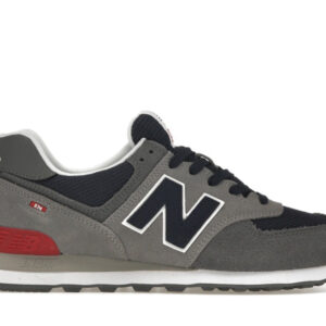 New Balance 574 Grey Navy Red