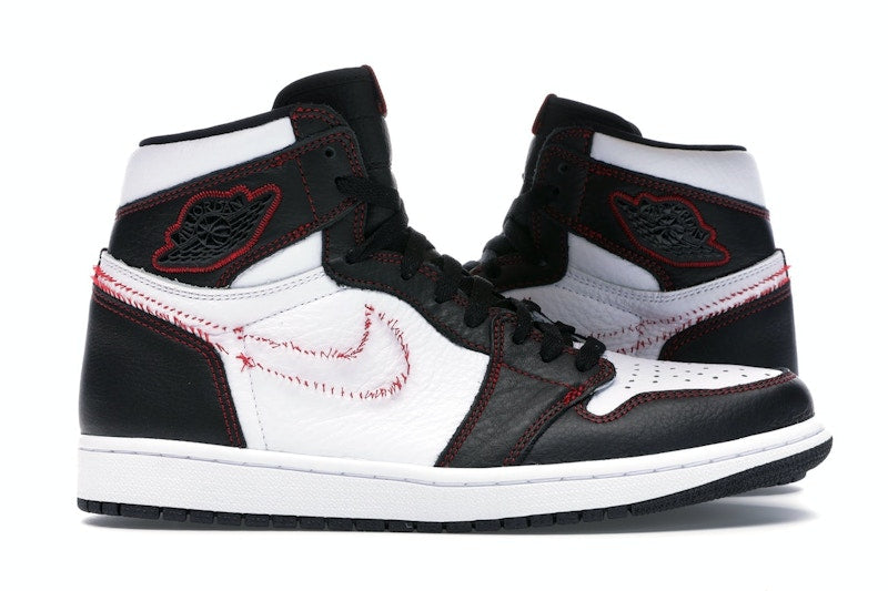 Jordan 1 Retro High Defiant White Black Gym Red Men's - CD6579-071