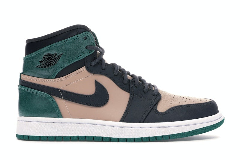 Jordan 1 Retro High Bio Beige Anthracite Mystic Green (Women's)