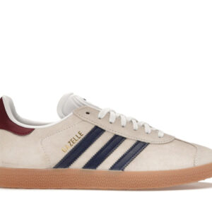 adidas Gazelle Beige Dark Blue Collegiate Burgundy