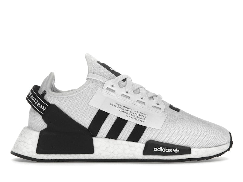 adidas NMD R1 V2 White Black Stripes