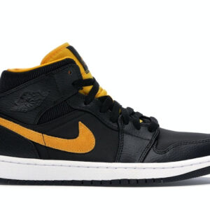 Jordan 1 Mid Black University Gold