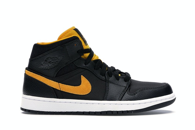 Jordan 1 Mid Black University Gold