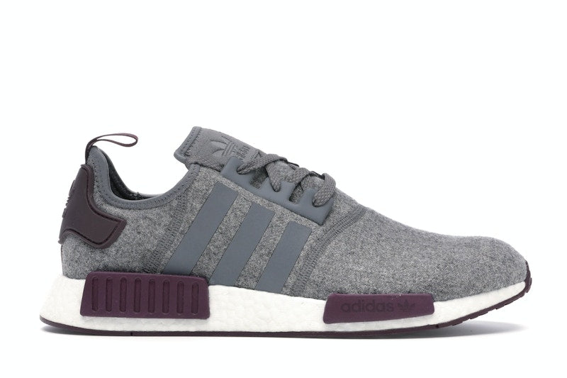 adidas NMD R1 Wool Grey Four Maroon