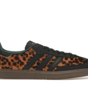 adidas Samba OG Black Green Leopard (Women's) - JI2735