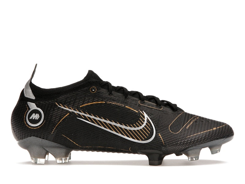 Nike Mercurial Vapor 14 Elite FG Black Metallic Silver Cave Stone Metallic Gold
