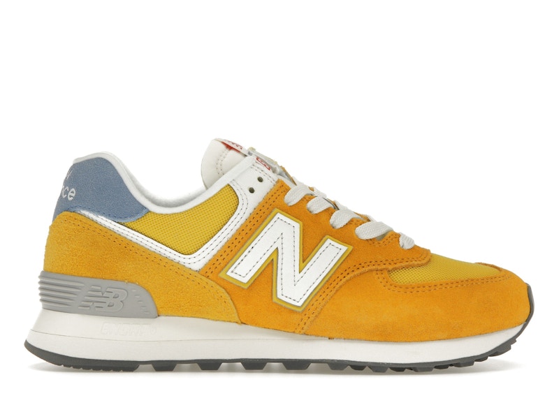 New Balance 574 Yellow Light Blue (Women's)