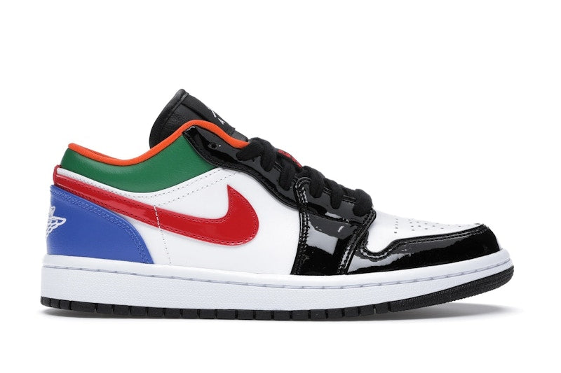 Jordan 1 Low Multi-Color Black Toe (Women's)
