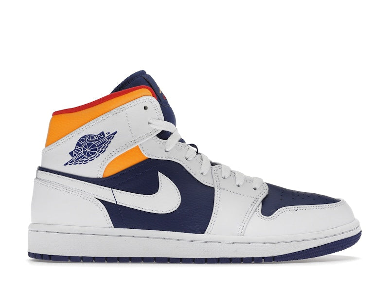 Jordan 1 Mid Royal Blue Laser Orange