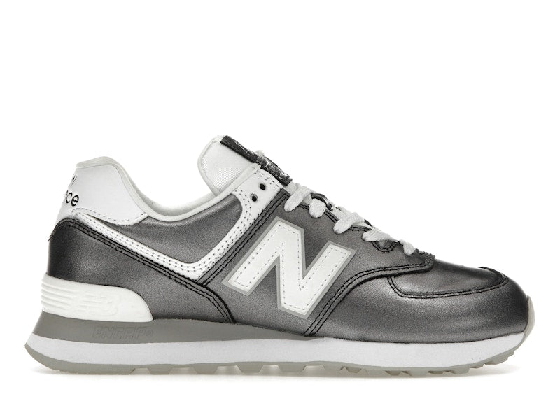New Balance 574v2 Black Metallic White (Women's)