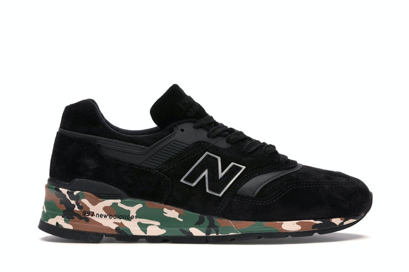 New Balance 997 Black Camo Midsole
