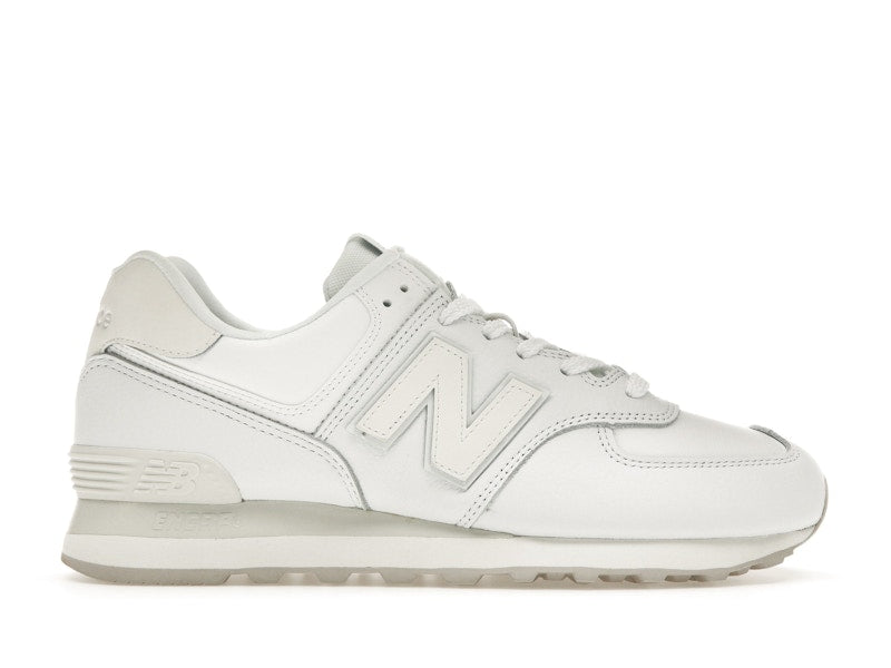 New Balance 574 Triple White Leather (Women's)