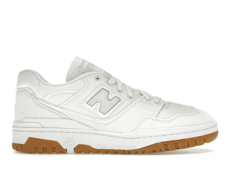 New Balance 550 White Canvas Gum