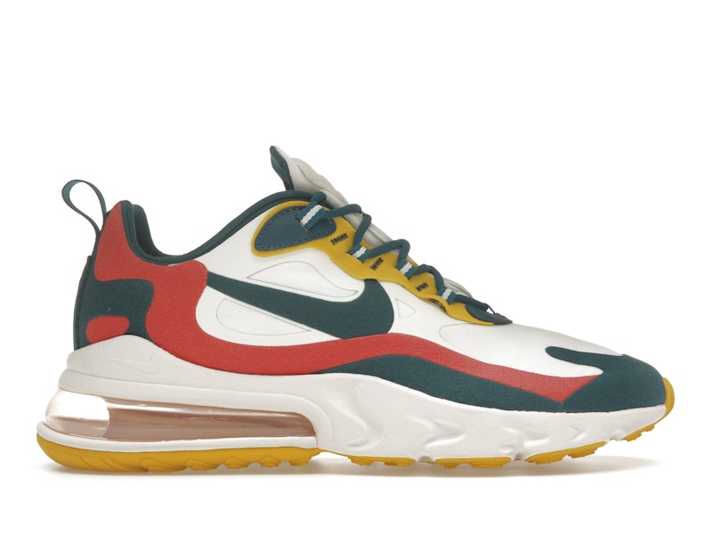 Nike Air Max 270 React White Turquoise Yellow