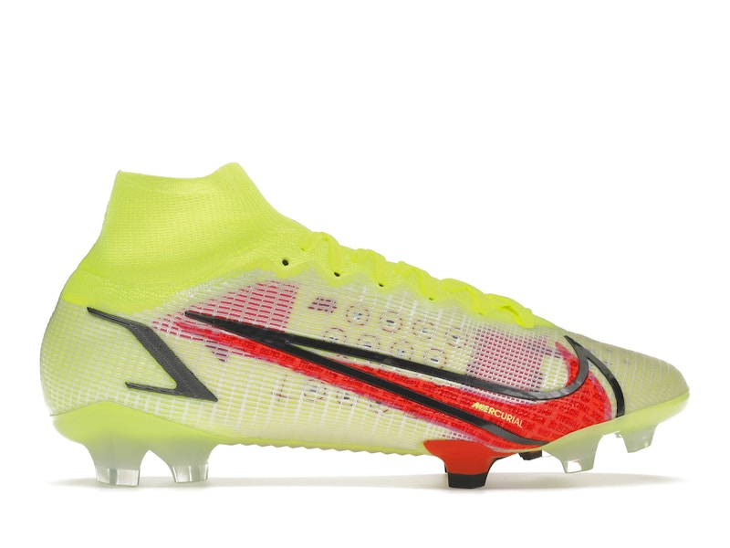 Nike Mercurial Superfly 8 Elite FG Volt Black Bright Crimson