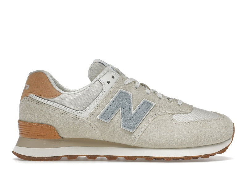 New Balance 574 Beige Light Blue Gum